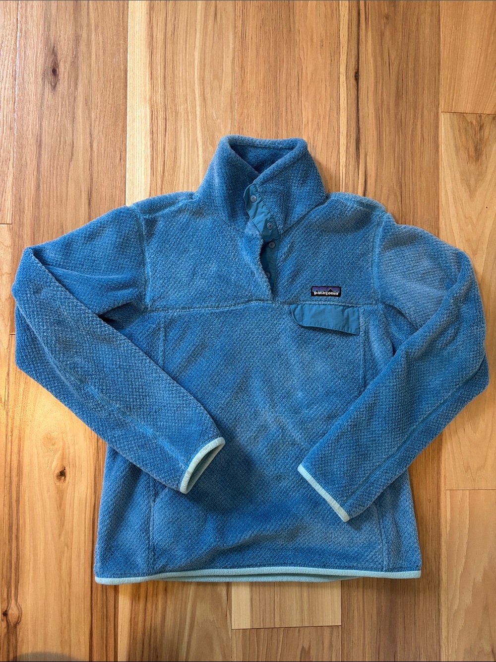 Patagonia Light Blue Snap-T Fleece Pullover